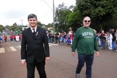 Dr. Heliton e Dr. Barcellos, Seniores do Capítulo Medianeira Ordem Demolay...