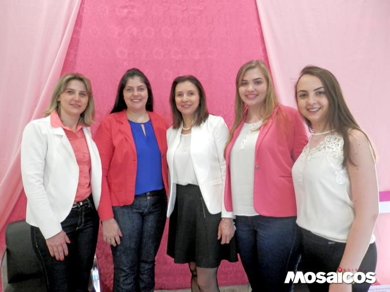 Organizadoras do evento Fátima, Beatriz, Regina, Gracielle E Daniela 