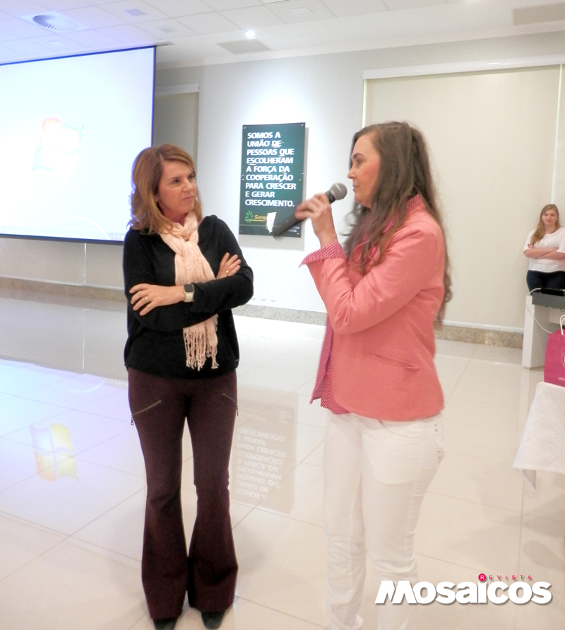 Margarete Caovilla de O Boticário estimulou autoestima das mulheres e Rose Benso complementou ao exaltar superação do câncer